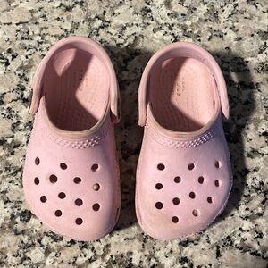 Pink Girls Crocs Size 3